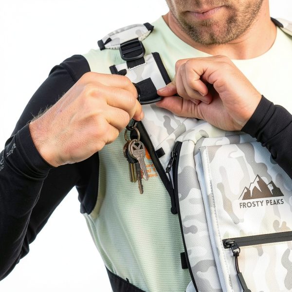 The Ride Pack Minimalist Chest Rig Dual-Side Pockets Snow Camo-7