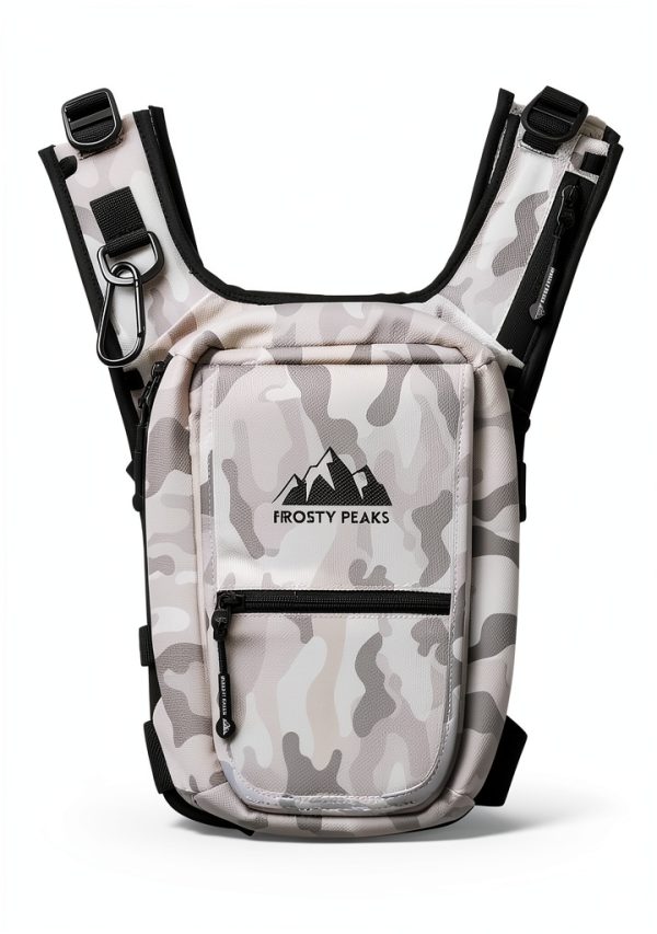 The Ride Pack Minimalist Chest Rig Dual-Side Pockets Snow Camo-8