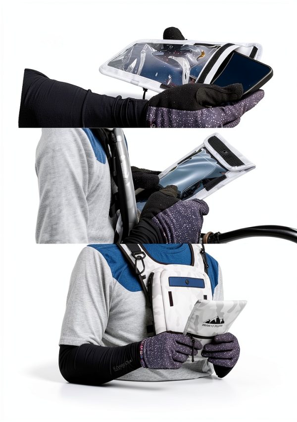 The Ride Pack Minimalist Chest Rig Dual-Side Pockets Snow Camo-2
