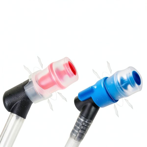 5-Pack Replacement Bite Valve Nozzles Compatible with Osprey, Nathan & Hydrapak Hydration Reservoirs - BPA-Free, Phthalate-Free, Lead-Free Silicone Sheaths-1