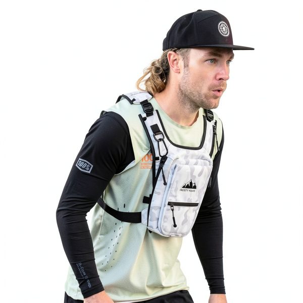 The Ride Pack Minimalist Chest Rig Dual-Side Pockets Snow Camo-5