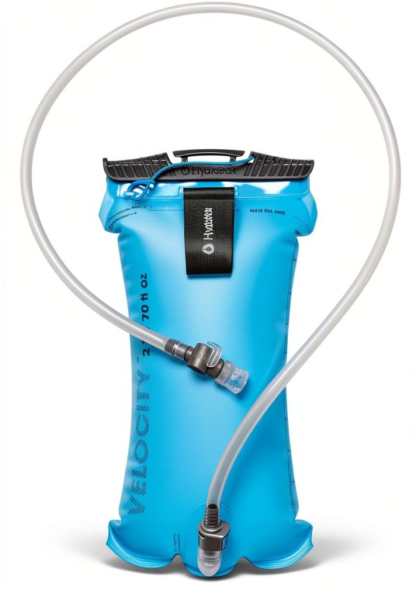 HydraPak Velocity Hydration Reservoir (1.5L or 2L), Slim Profile Water Bladder, Self-Sealing Bite Valve, Leak Proof, Reversible, Dishwasher Safe-0