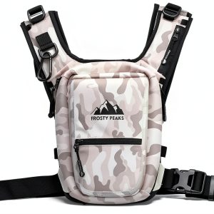 The Ride Pack Minimalist Chest Rig Dual-Side Pockets Snow Camo-0