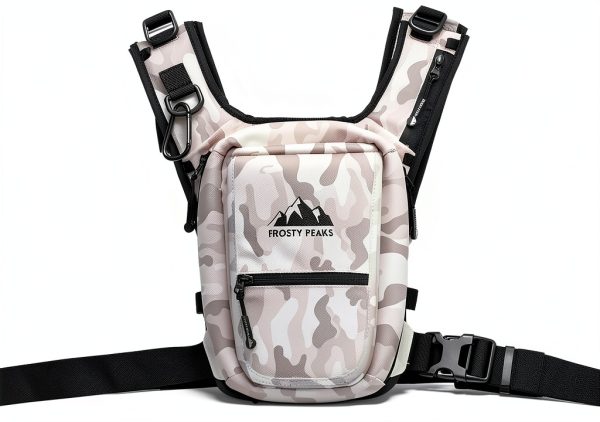The Ride Pack Minimalist Chest Rig Dual-Side Pockets Snow Camo-0