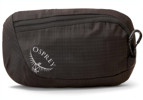 Osprey Zippered Pack Pocket Black Nylon Backpack Accessory One Size-0
