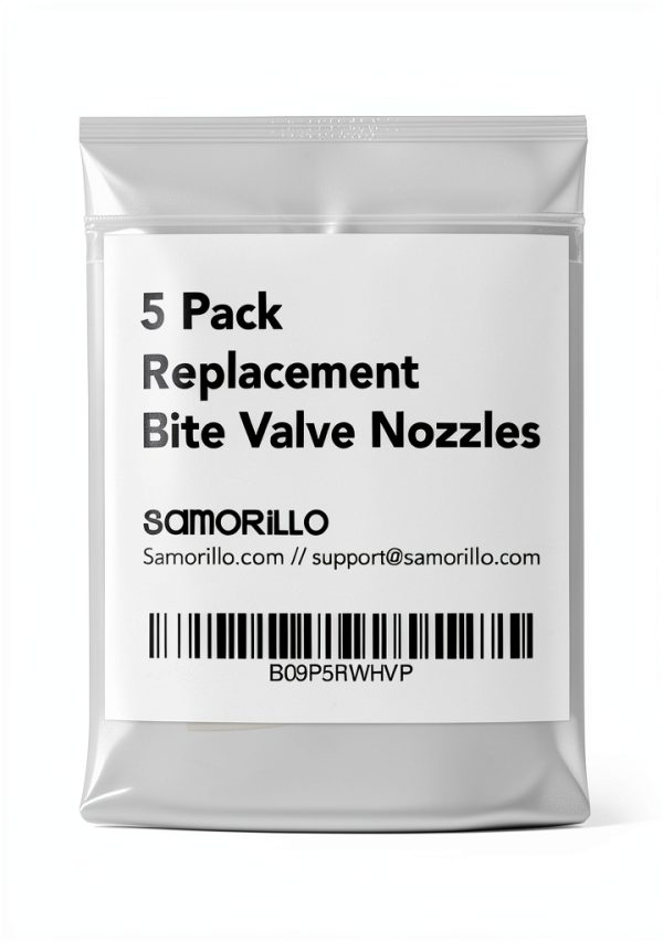 5-Pack Replacement Bite Valve Nozzles Compatible with Osprey, Nathan & Hydrapak Hydration Reservoirs - BPA-Free, Phthalate-Free, Lead-Free Silicone Sheaths-4
