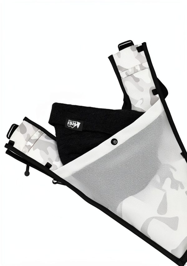 The Ride Pack Minimalist Chest Rig Dual-Side Pockets Snow Camo-4