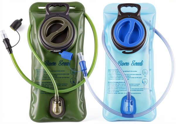 Hydration Bladder 2L 70oz Pack of 2 Baen Sendi Blue and Army Green-0